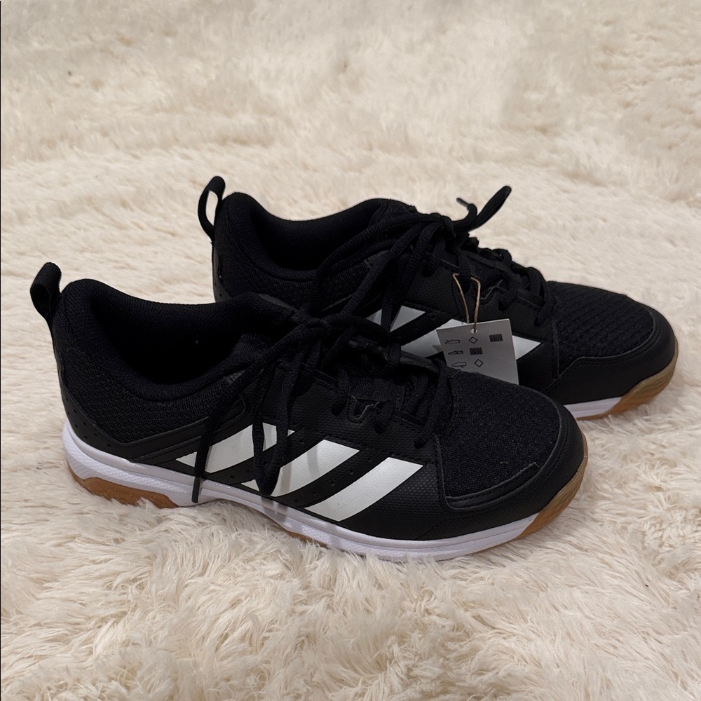 Adidas Black and White Athletic Shoes